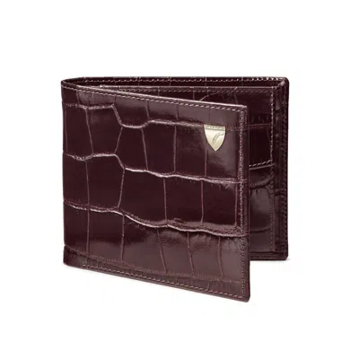 Aspinal Of London Billfold Coin Wallet In Burgundy