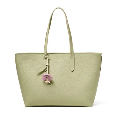 Aspinal Of London Zipped East West Tote Bag With Charm