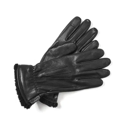Aspinal Of London Women's Deerskin Leather Gloves In Black