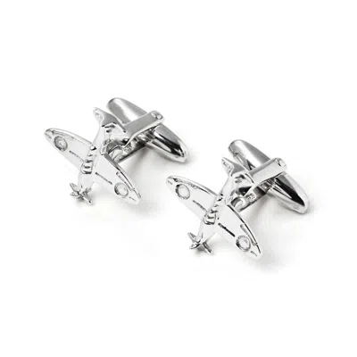Aspinal Of London Sterling Silver Spitfire Cufflinks