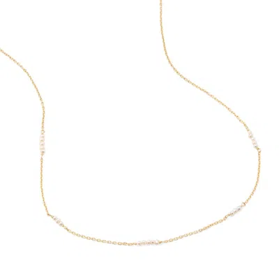 Aspinal Of London Pearl Cluster Necklace