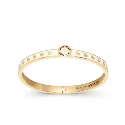 Aspinal Of London Thin Love Hearts Bangle