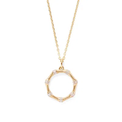 Aspinal Of London Bamboo Pendant Necklace