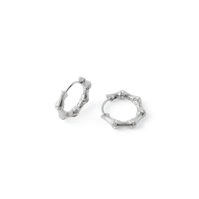 Aspinal Of London Bamboo Huggie Earrings