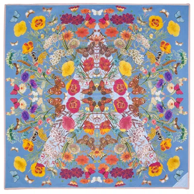 Aspinal Of London Botanical 'a' Silk Scarf