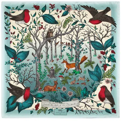 Aspinal Of London Robin Silk Scarf