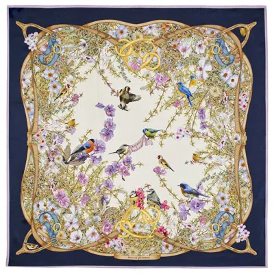 Aspinal Of London Edwardian Garden Silk Scarf