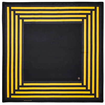 Aspinal Of London Geometric Silk Scarf