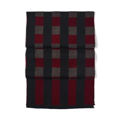 Aspinal Of London Exploded Check Wool Scarf
