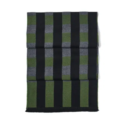 Aspinal Of London Exploded Check Wool Scarf