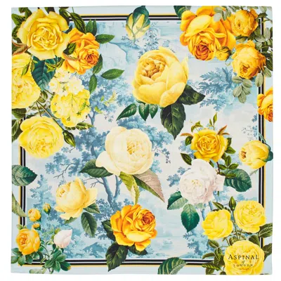 Aspinal Of London Roses Of The Orient Silk Scarf