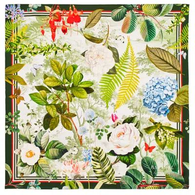 Aspinal Of London Secret Forest Silk Scarf