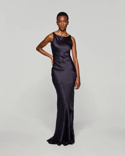 Serena Bute Silk Spiral Evening Dress