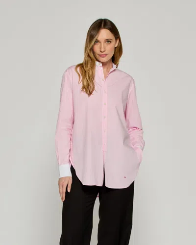 Serena Bute Collarless Shirt With Side Opening