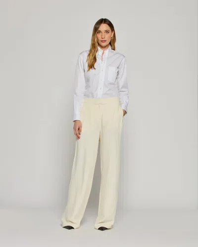 Serena Bute Tailored Trouser With Georgette Trim