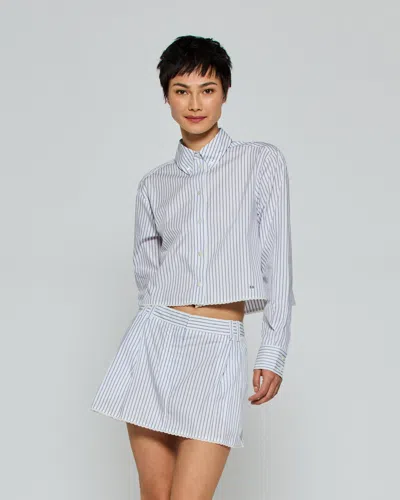 Serena Bute Striped Cropped Shirt
