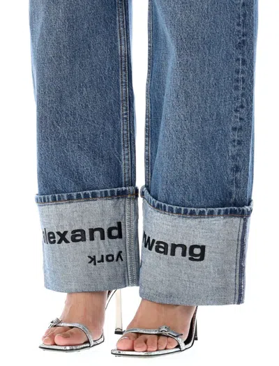 Alexander Wang Wide-leg Denim Jeans Folded Cuffs