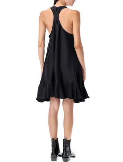 Anine Bing Lilith Silk-blend Mini Dress