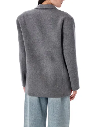 Anine Bing Quinn Blazer In Heather Grey In Gray