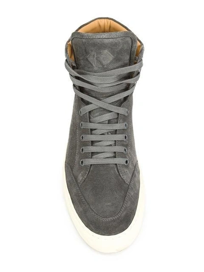 Shop Koio Collective Primo Roccia Hi-top Sneakers In Grey