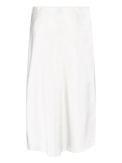 Calvin Klein Lace Detail Skirt Side Slit In White