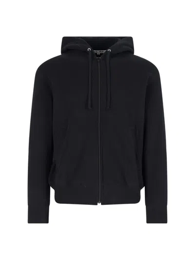 Comme Des Garçons Play Hooded Sweatshirt With Drawstring And Pockets