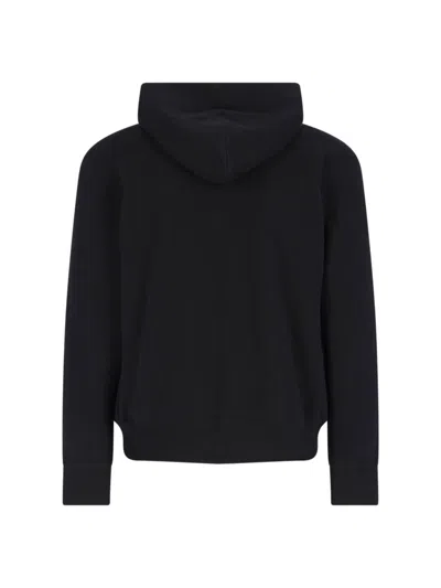 Comme Des Garçons Play Hooded Sweatshirt With Drawstring And Pockets