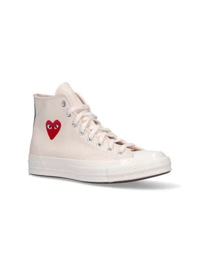 Comme Des Garçons Play Sneakers In Neutral