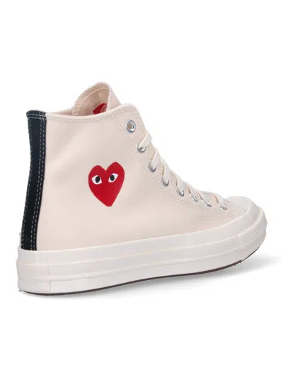 Comme Des Garçons Play Sneakers In Neutral