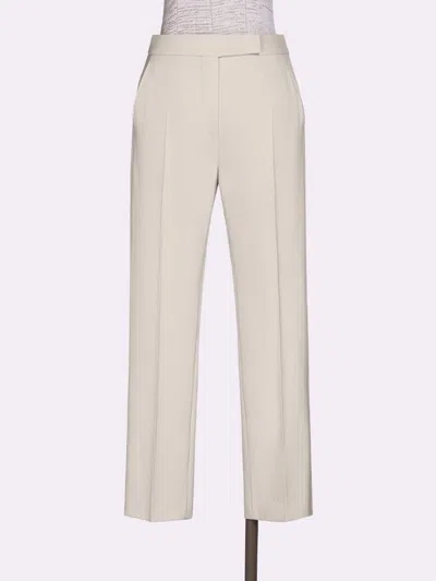 Max Mara Long Trouser Felice In Neutral