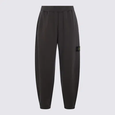 Stone Island Comfortable Trousers With Elastic Waistband And Side Pockets In Gray