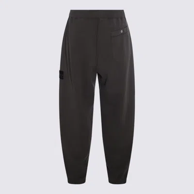 Stone Island Comfortable Trousers With Elastic Waistband And Side Pockets In Gray