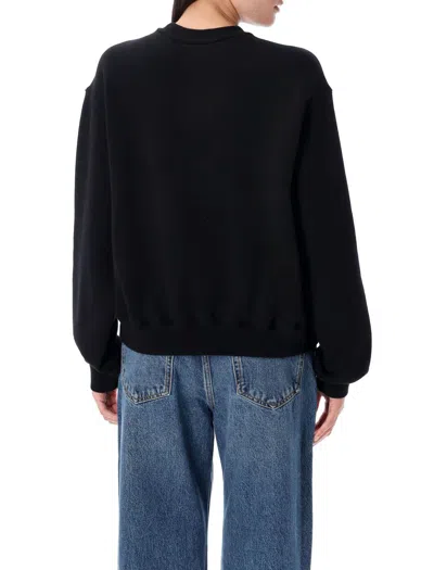 Alexander Wang T T By Alexander Wang Essential Terry Crew Sweatshirt W/ Puff