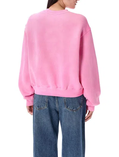 Alexander Wang T T By Alexander Wang Essential Terry Crew Sweatshirt W/ Puff