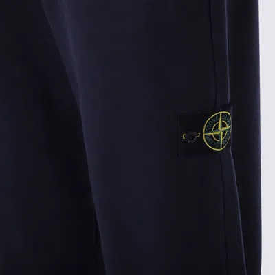 Stone Island Elastic Waist Sweatpants In Black
