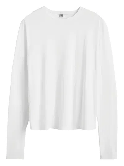 Totême Crew Neck Long Sleeves Cotton Blend T-shirt