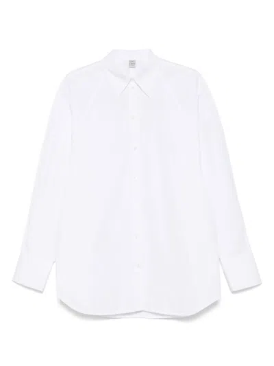 Totême Toteme Signature Organic Cotton Poplin Button-up Shirt