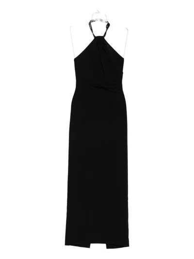 Solace London Riva Halterneck Draped Maxi Dress