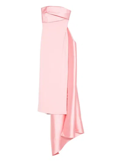 Solace London Kinsley Draped-satin Gown