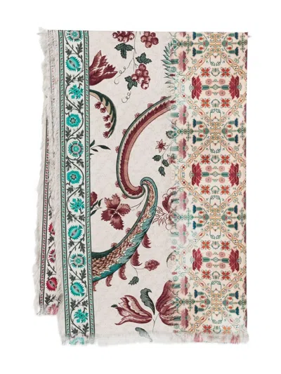 Pierre-louis Mascia Pierre Louis Mascia Printed Silk Scarf In Multi