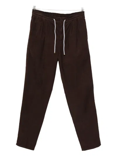 Brunello Cucinelli Corduroy Trousers With Back And Side Pockets In Brown