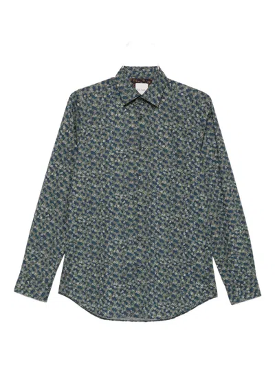 Paul Smith Floral Print Long Sleeve Button-down Shirt