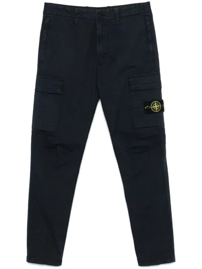 Stone Island Regular-tapered-fit Cargo Pants With Elasticated Waistband