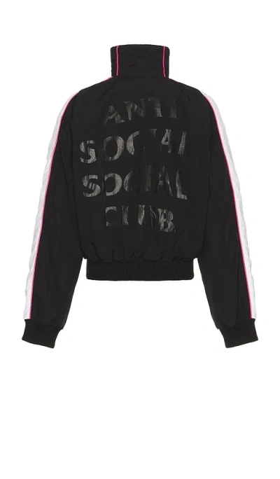 Anti Social Social Club Racing Track Jacket In Black