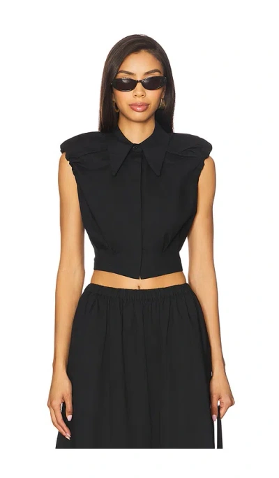 Camila Coelho Gurina Top In Black