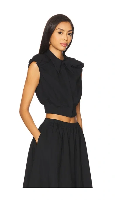 Camila Coelho Gurina Top In Black