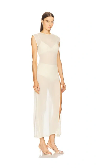 S/w/f Cap Sleeve Midi Dress In White