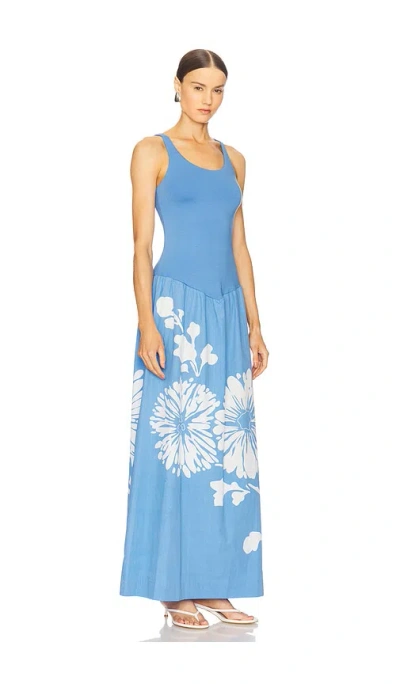 S/w/f Stretch Singlet Maxi Dress In Blue