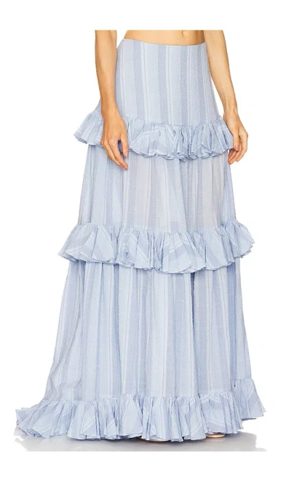 Prabal Gurung Maxi Ruffle Tiered Skirt