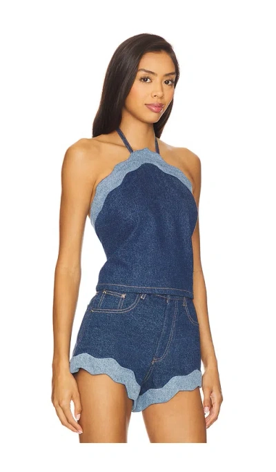 Retroféte Rhonda Denim Top